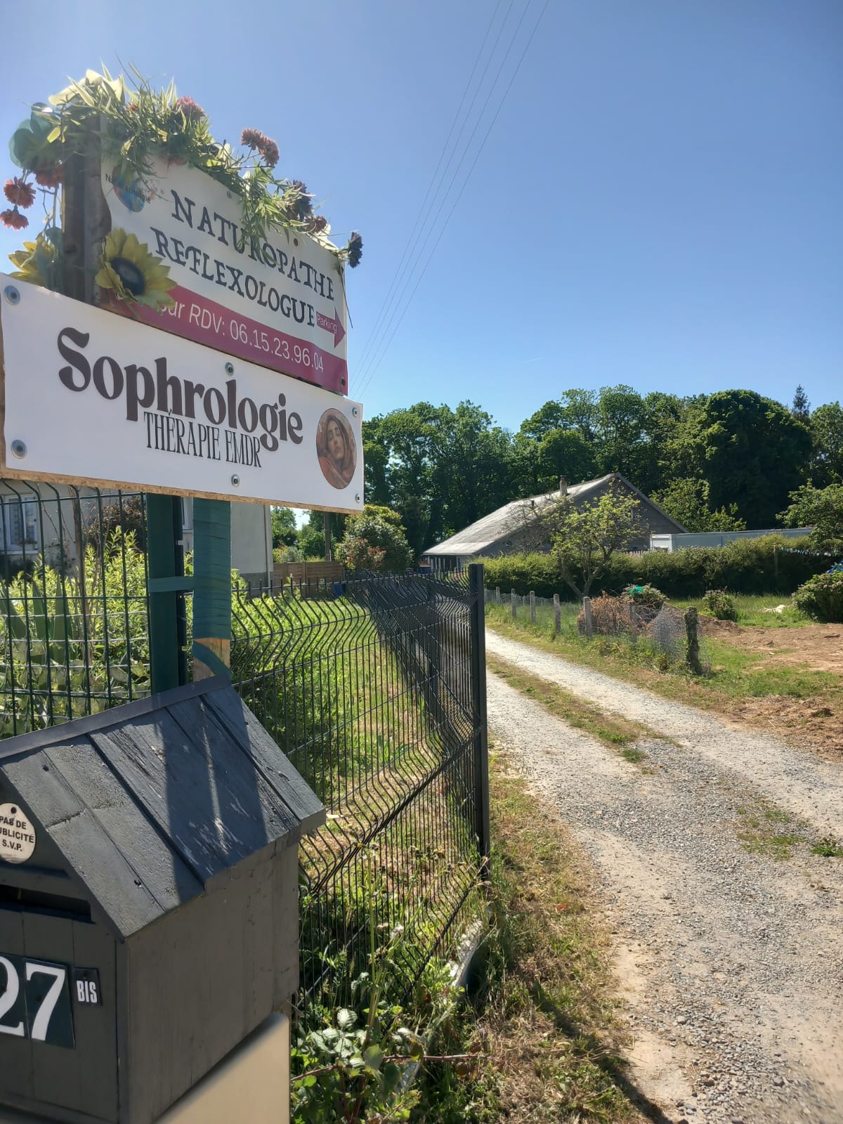 Vue extérieure du cabinet de sophrologie à Pleslin Trigavou